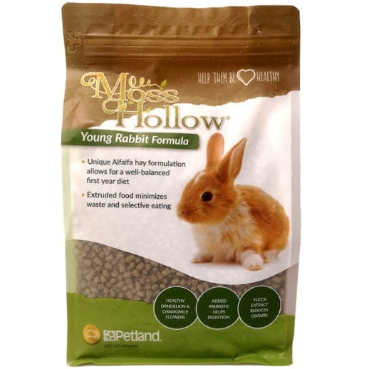 Premium Moss Hollow Young Rabbit Extrusion Pet Food - 900g, High-Protein Natural Diet for Rabbits, Guinea Pigs & Small Animals | Ideal for Daily Feeding & Digestive Health