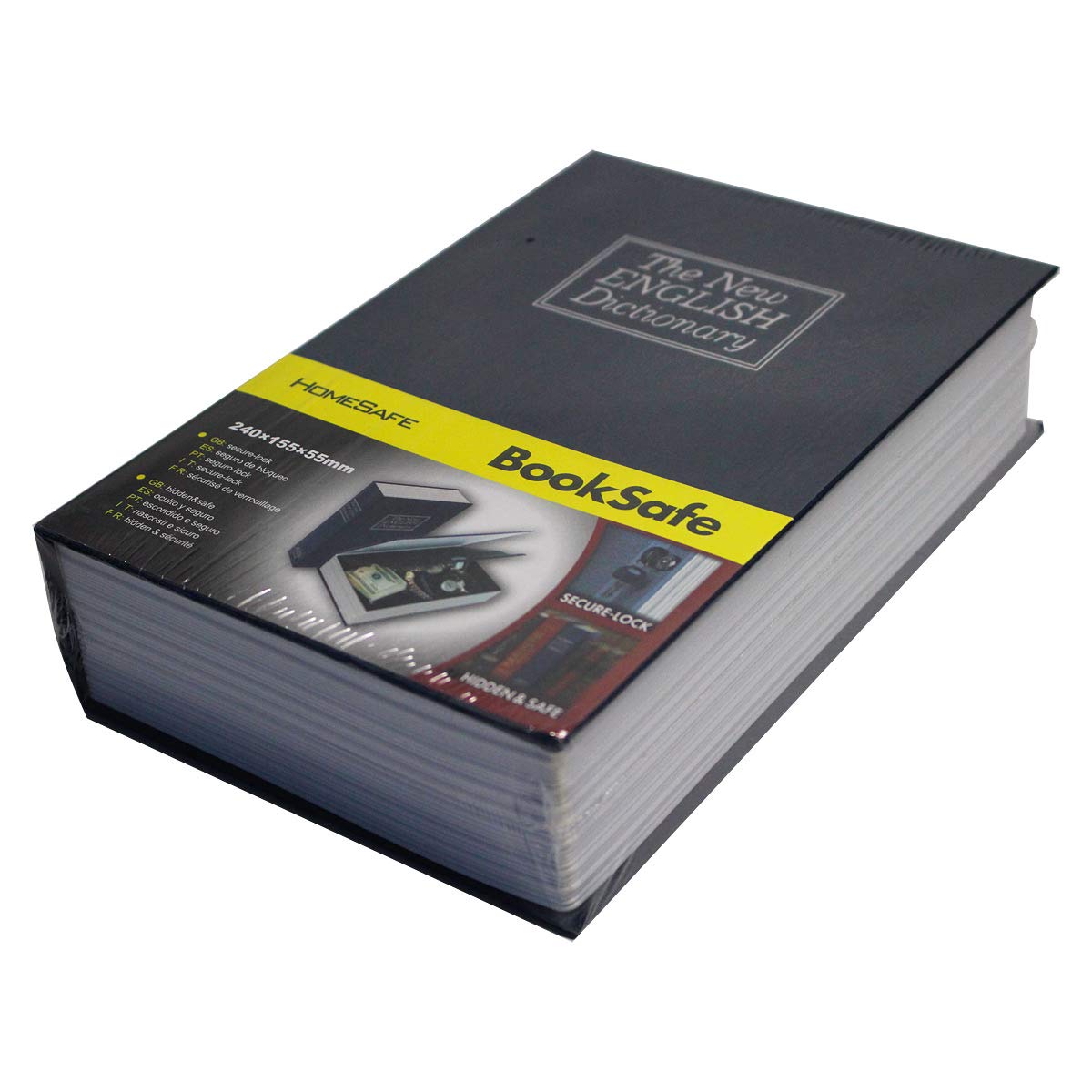 SEPOX® Ultimate Diversion Safe Book Box with Key - Large Blue Dictionary Style Lock Box for Money, Jewelry & Valuables - Home Security & Dorm Room Safety - Perfect for Hiding Cash in Plain Sight