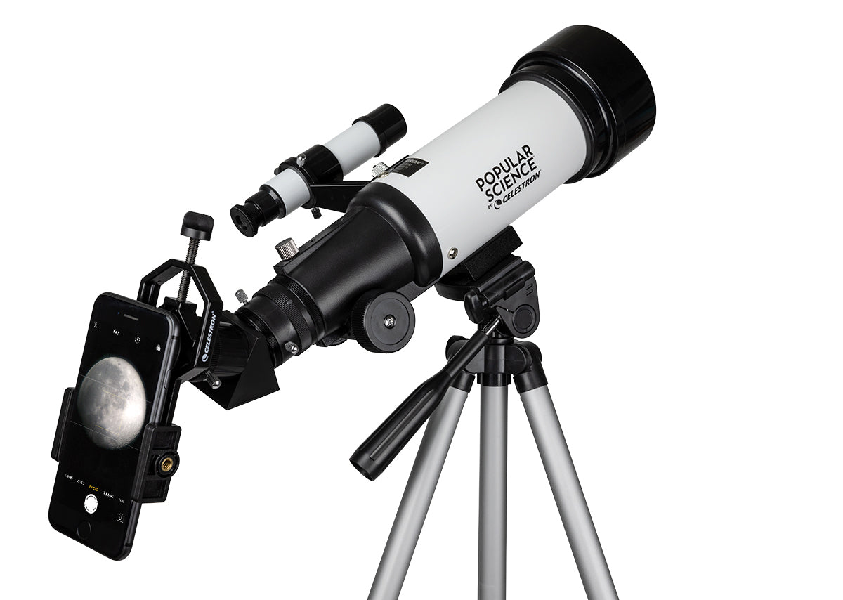 Celestron Travel Scope 70 Portable Telescope with Smartphone Adapter & Bluetooth Remote - Compact Astronomy Kit for Stargazing, Bird Watching, and Travel Adventures