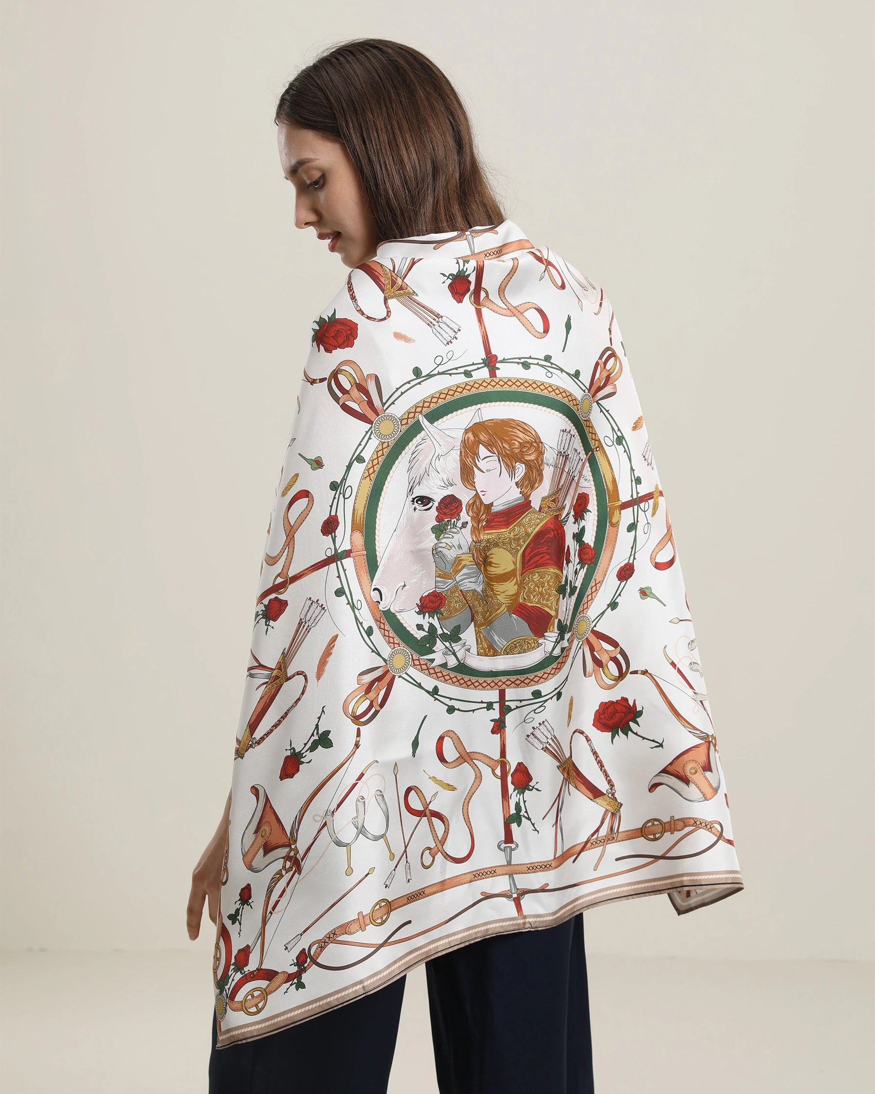 Pure Silk Scarf for Girls - Soft & Elegant Fashion Accessory for School, Parties & Special Occasions