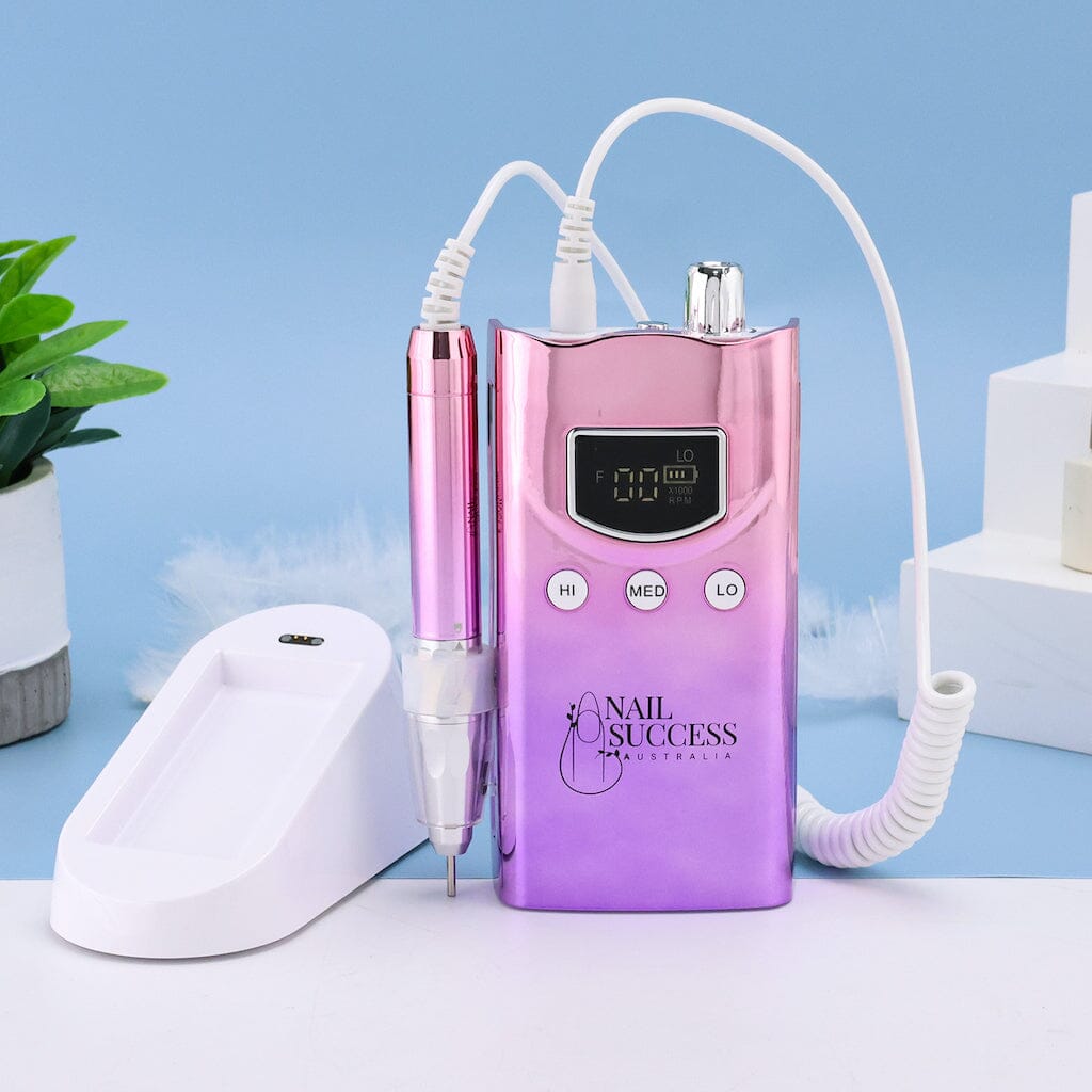 Professional Ultra Smart E-File Electric Nail Drill - Cordless Rechargeable Manicure Pedicure Kit for Salon & Home Use, Perfect for Nail Art, Acrylics & Gel Extensions