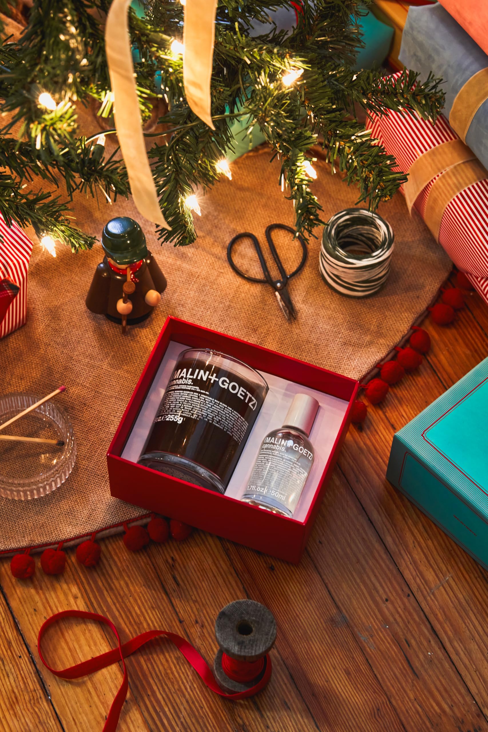 Malin + Goetz Sweet & Soft Fragrance Set - Perfume Oil & Scented Candle Duo for Men & Women | Holiday Stocking Stuffer, Christmas & Birthday Gift | Perfect for Romantic Evenings, Spa Days & Home Fragrance