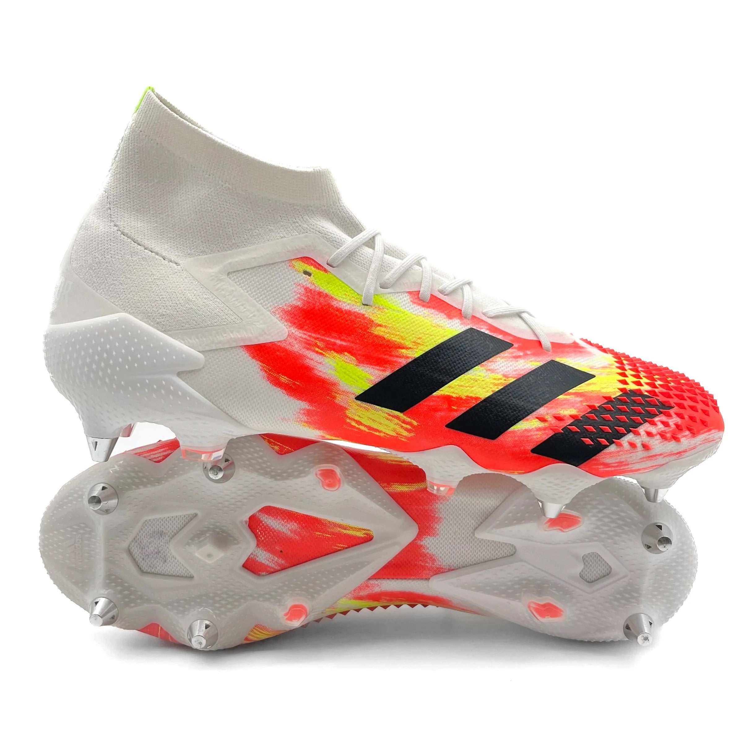 Adidas Predator 20.1 SG Firm Ground Soccer Cleats - Pop Black/White - High-Performance Football Boots for Firm Natural Grass Pitches | Perfect for Professional Matches & Training Sessions