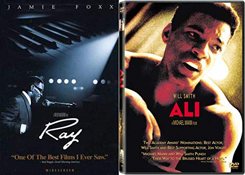 RAY & ALI 2-DVD Bundle - 3 Letter Movie Titles Collection Starring Jamie Foxx & Will Smith | Classic Biographical Films for Movie Night & Collector's Edition