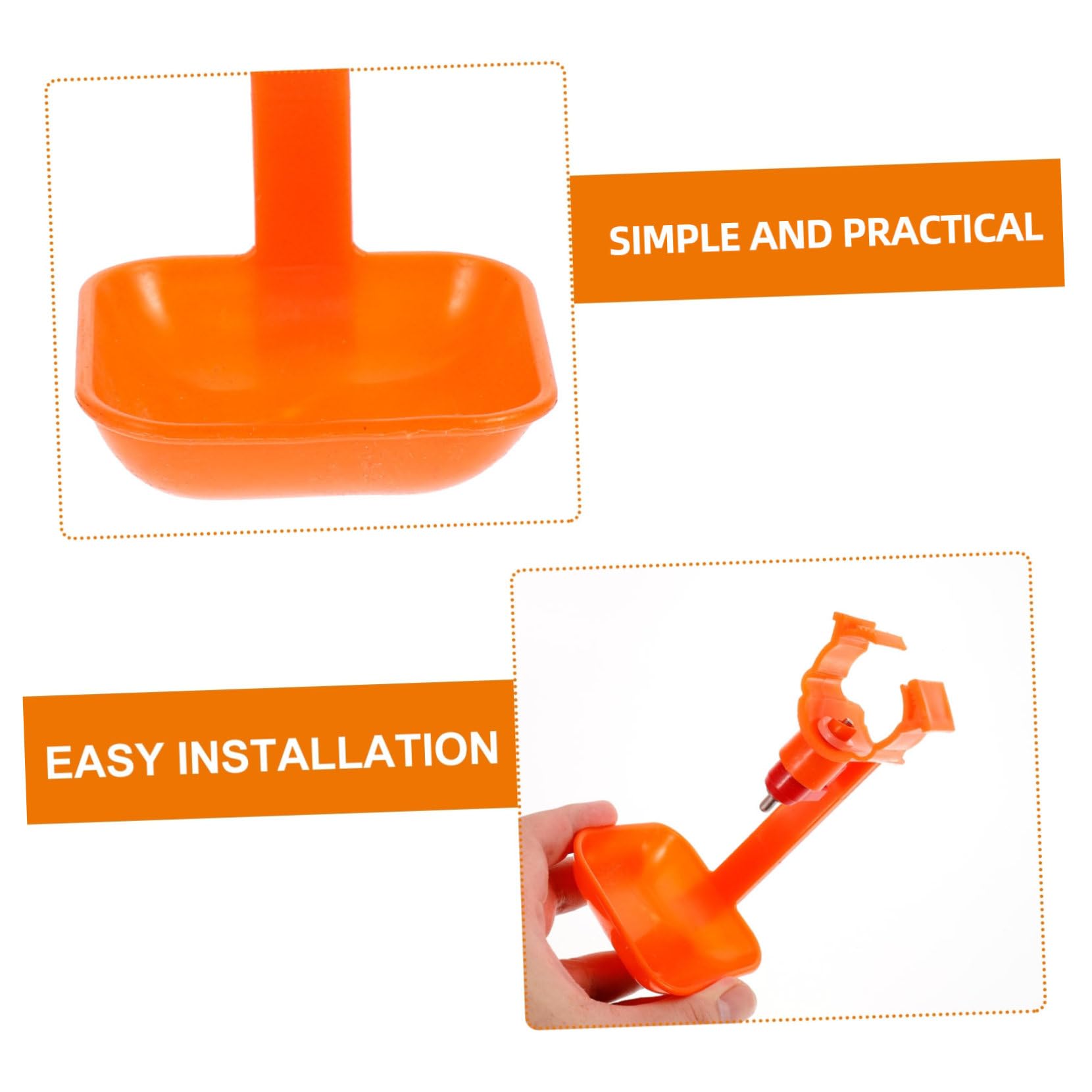 Balacoo 10-Pack Automatic Chicken Water Dispenser - Poultry Drinking Bowl for Farm & Backyard, Durable Plastic Water Container for Chickens, Ducks & Birds - Ideal for Coops, Runs & Outdoor Poultry Keeping