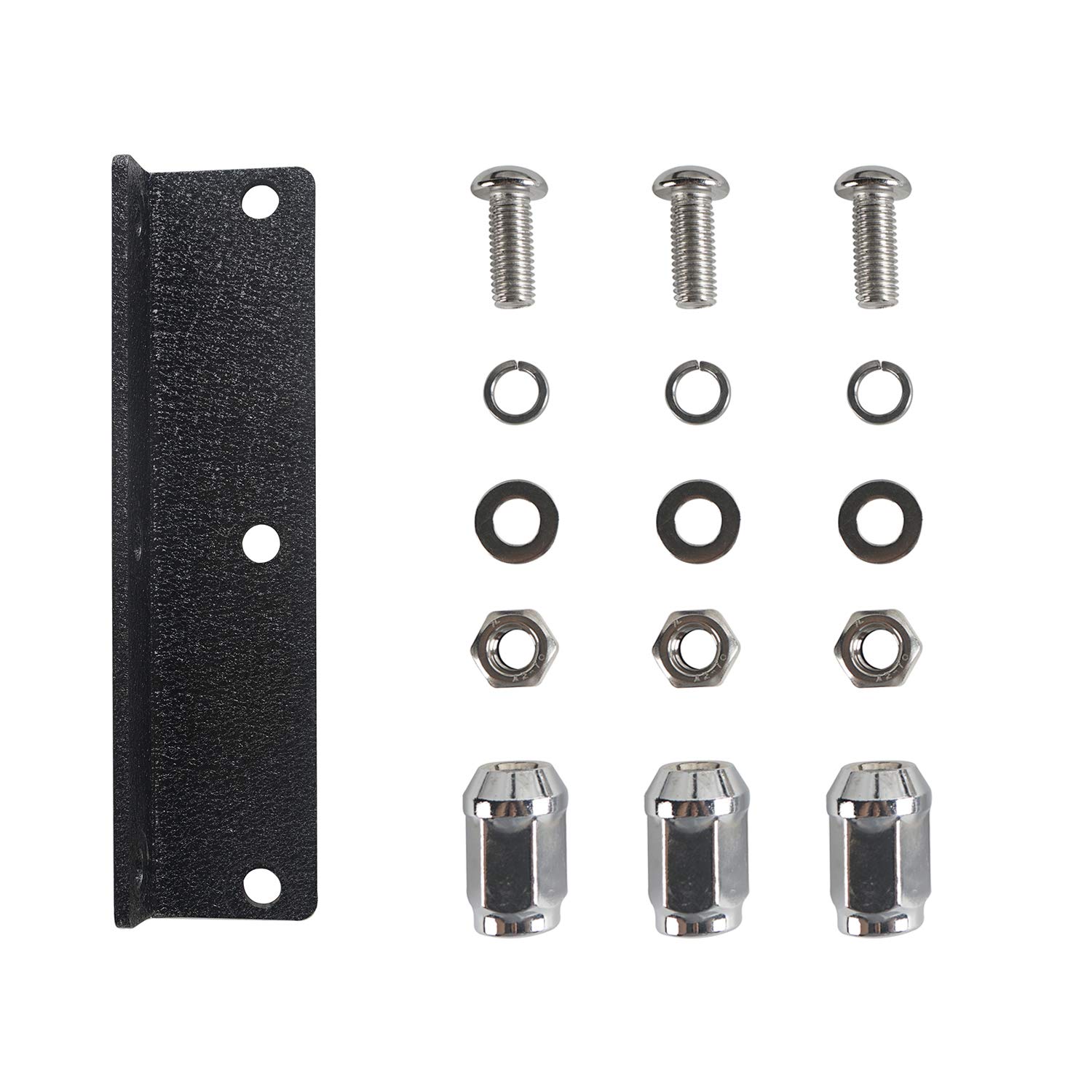 Hooke Road Heavy Duty Steel Spare Tire Carrier Mount for Jeep Wrangler YJ TJ LJ (1987-2006) - Off-Road Adventure & Trail Riding Accessory