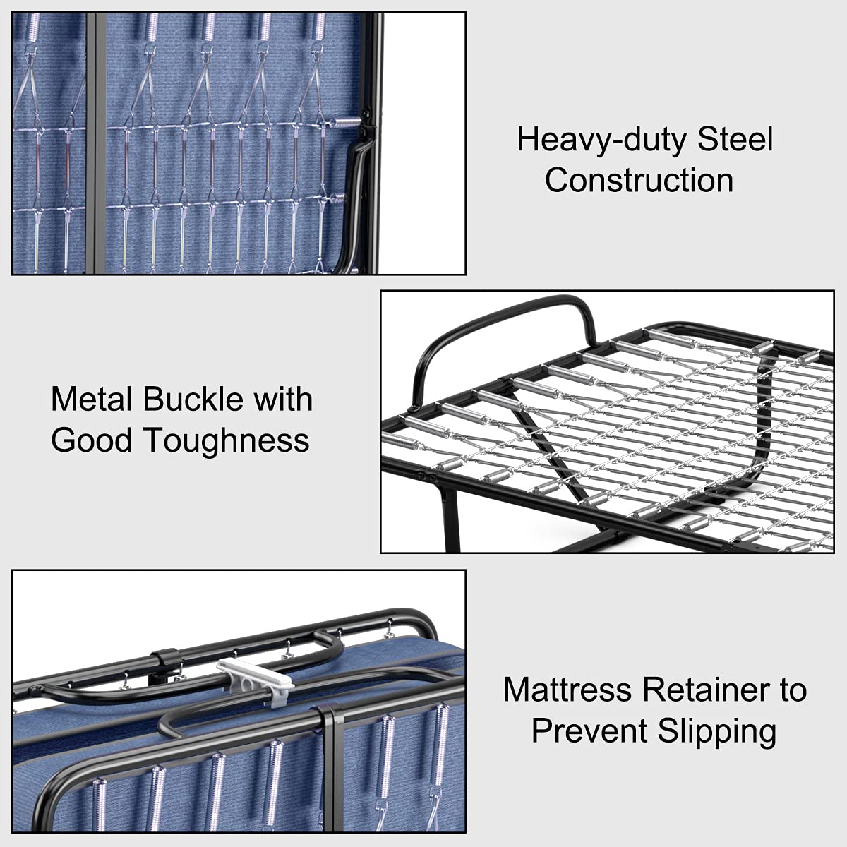 GOFLAME Folding Bed with 4