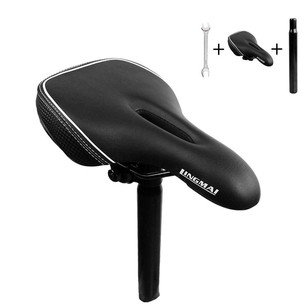 LINGMAI Adjustable Balance Bike Seat - Universal Kids Bicycle Saddle for Boys & Girls (Fits 12