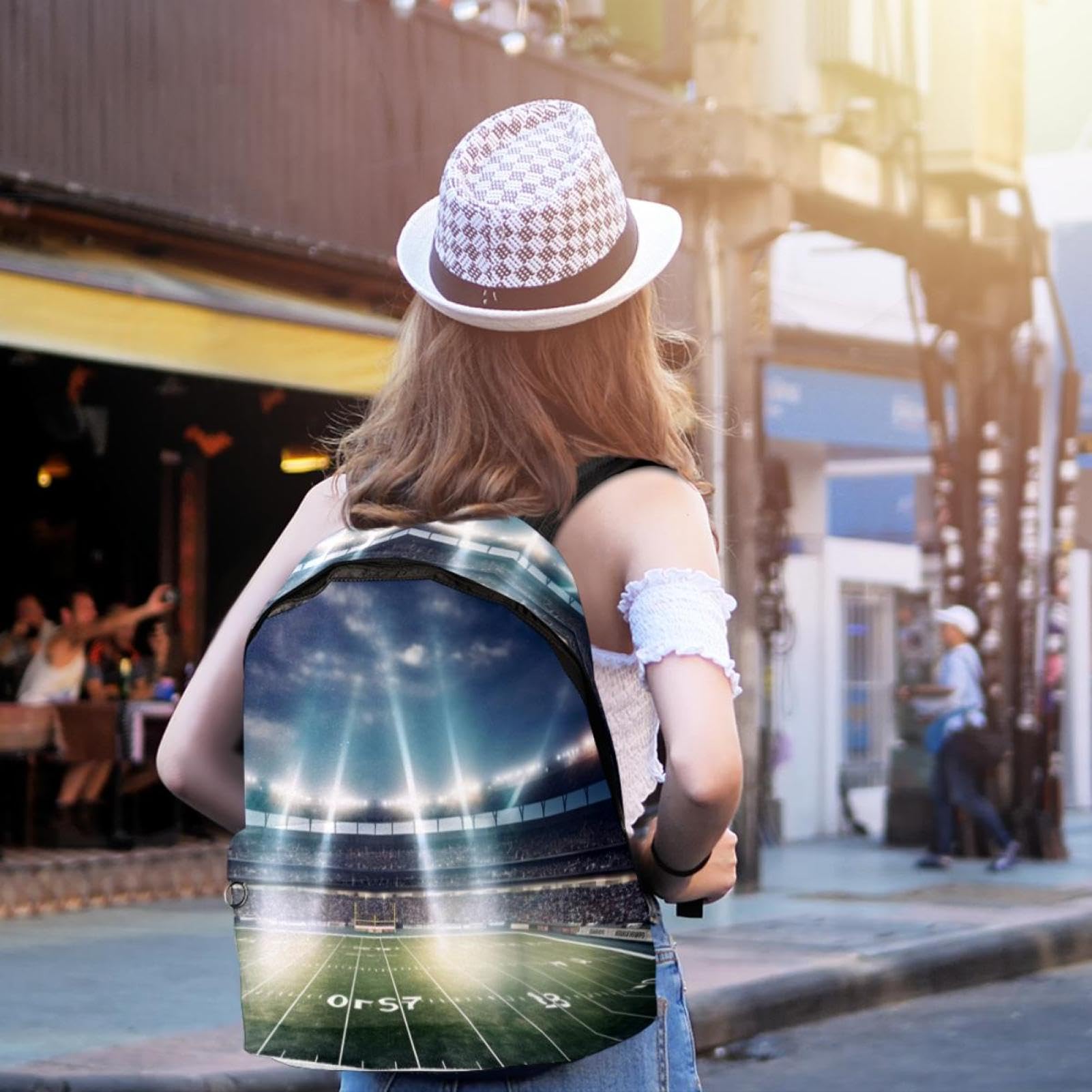 Best Travel Backpack for Men & Women - Durable Lightweight Hiking Backpack for Outdoor Adventures, Sports & Stadium Events - Perfect for Football, Soccer & Travel