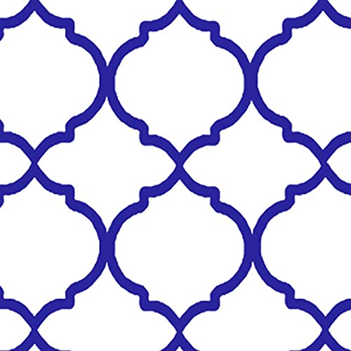 Quatrefoil Royal Blue