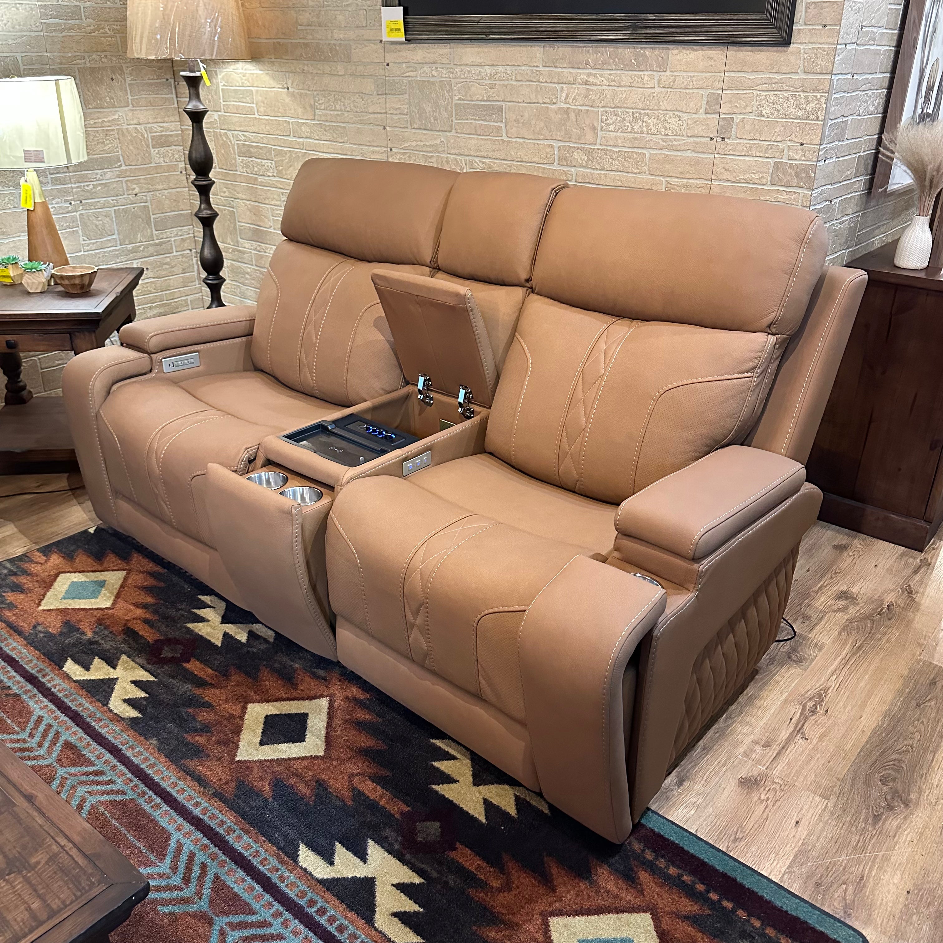 King Ranch Sofa Set - 3-Piece Leather Living Room Furniture for Farmhouse & Ranch Style Home Decor | Durable & Comfortable Sofa for Family Room, Lounge, or Office