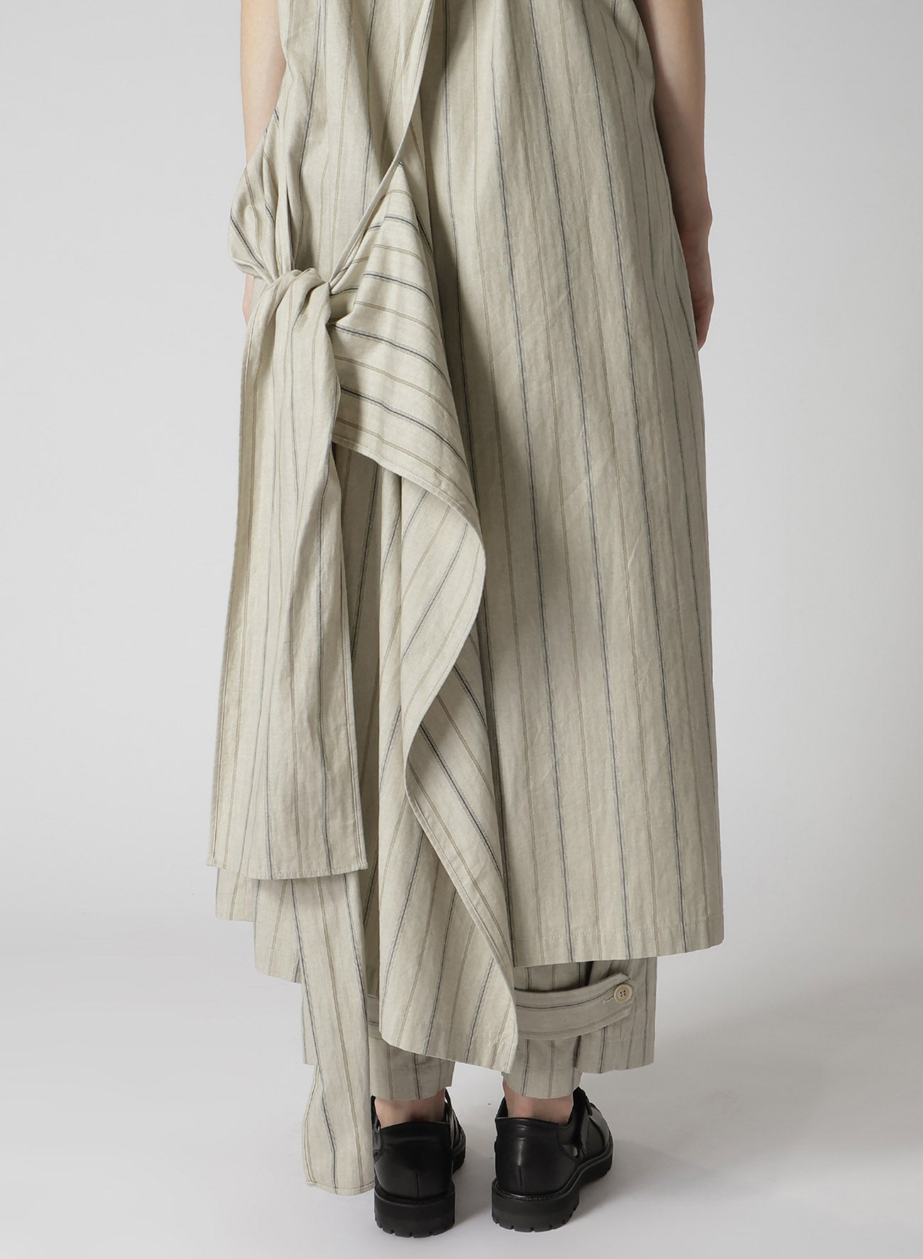 Stylish Cotton Stripe Ink Dyed Back Tie Dress for Women - Perfect for Summer Outfits, Beach Vacations & Casual Dates