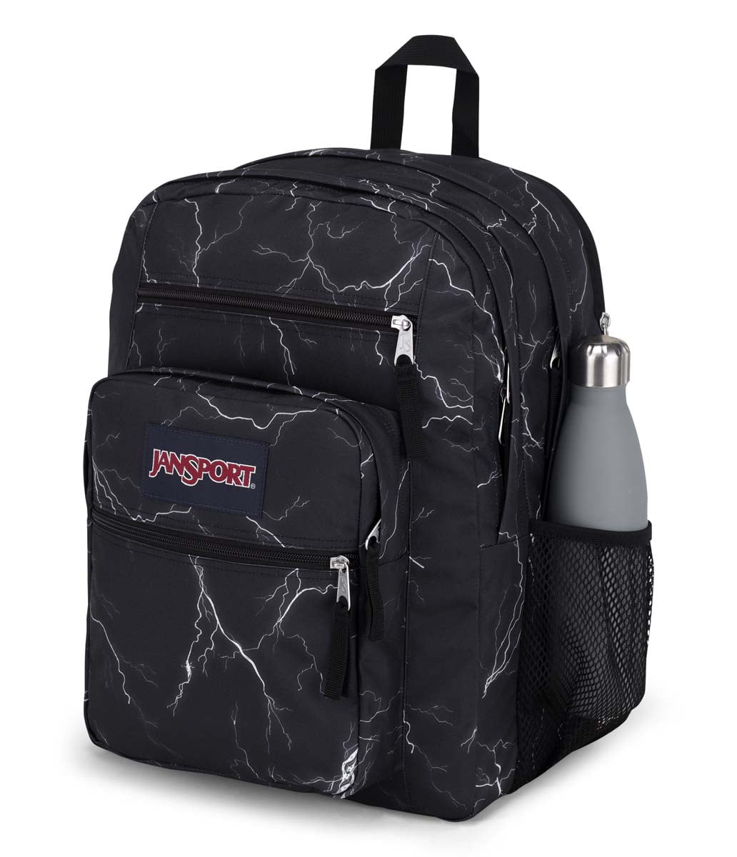 JanSport Big Student Backpack with Electric Bolts Design - Durable School Backpack for College & High School Students - Perfect for Books, Laptop & Everyday Use