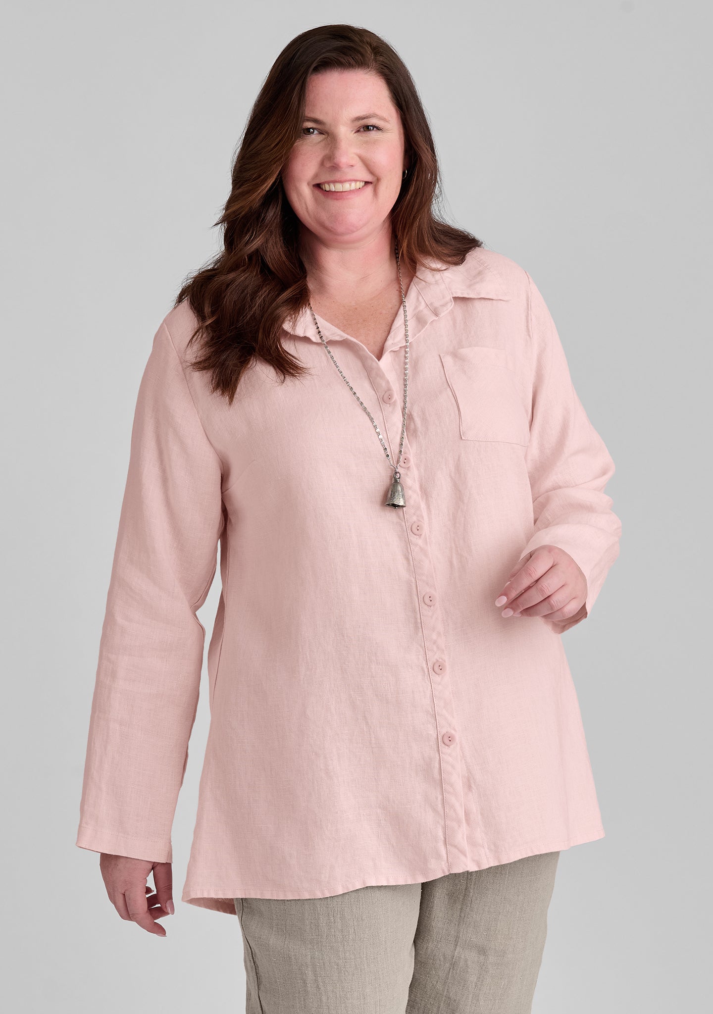 Stylish Bias Back Linen Shirt for Women - Breathable Summer Blouse for Casual Outings & Beach Vacations