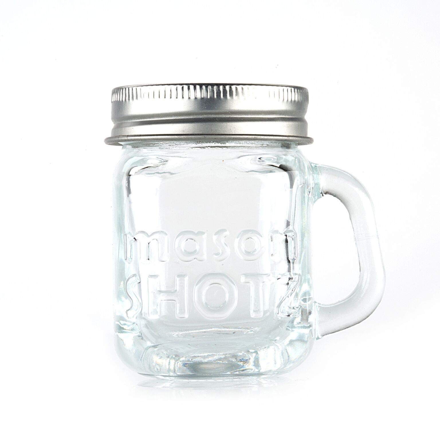 Mini Mason Jar Shot Glasses with Handles (Set of 8) – Leak-Proof Lids – Perfect for Cocktails, Party Favors, DIY Candles & Crafts – Ideal for Weddings, Baby Showers & Home Decor