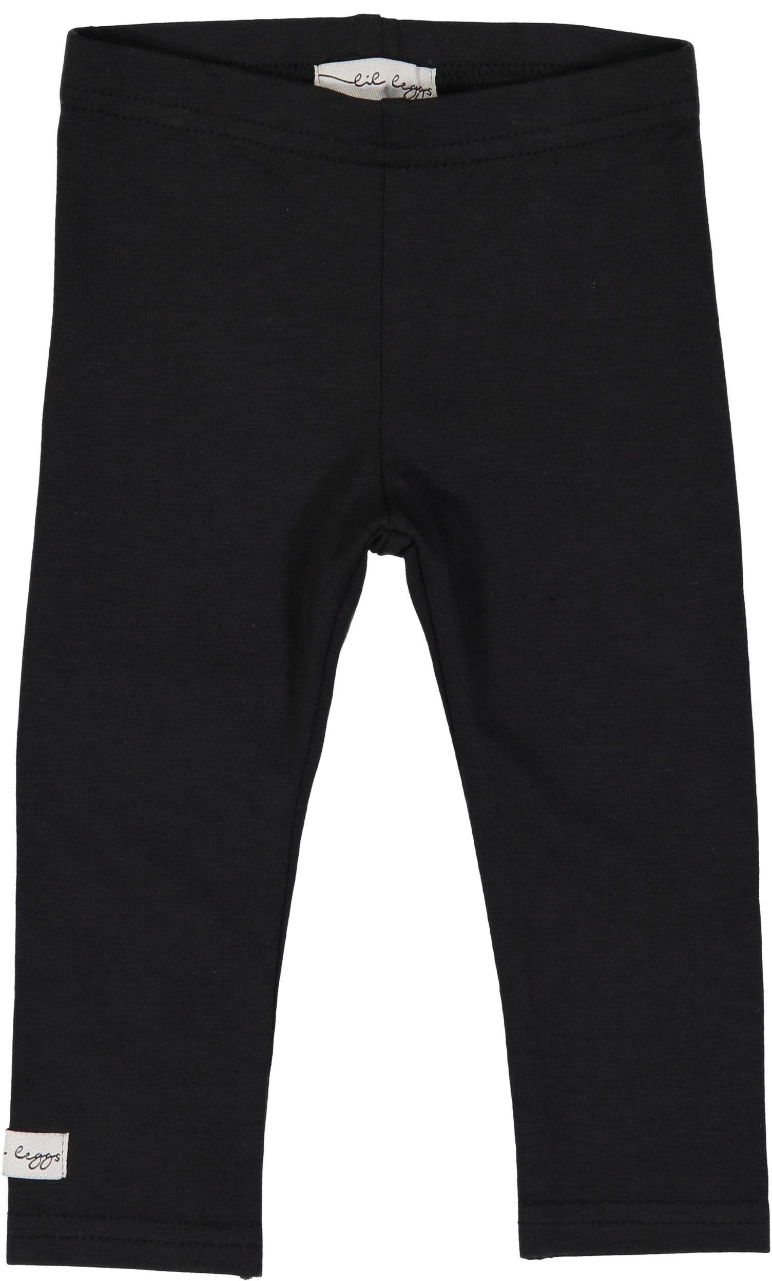 Lil Legs Unisex Toddler Cotton Leggings for Boys & Girls - Soft Comfortable Stretchy Pants (Black, 24 Months) - Perfect for Playtime, Daycare & Everyday Wear