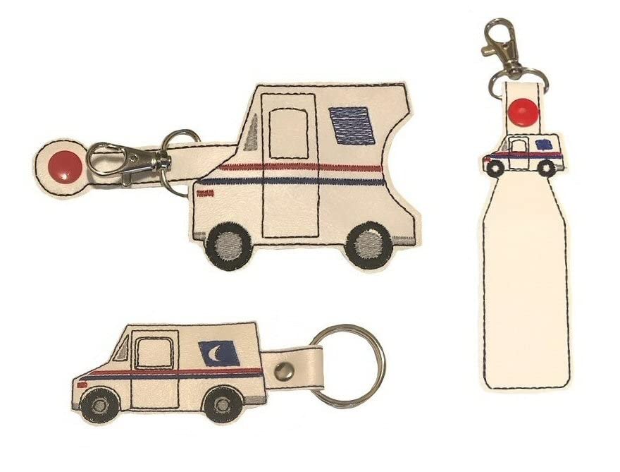 Mail Truck Hand Sanitizer Holder, Lip Balm Holder & Key Fob - Perfect for USPS Drivers, Mail Carriers & Delivery Professionals - Organize Essentials While On The Go