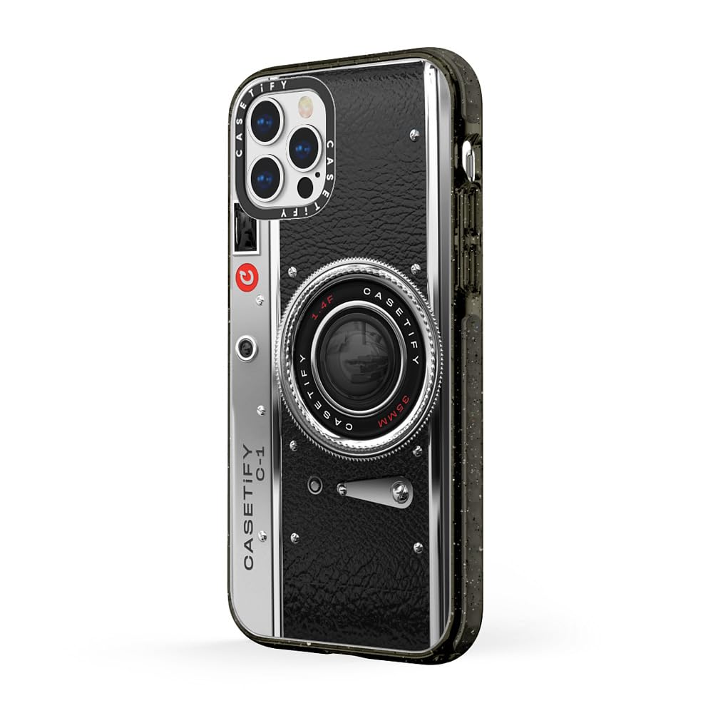 CASETiFY Impact Case for iPhone 12 Pro Max - Shockproof Clear Black Phone Cover with Camera Protection - Perfect for Outdoor Activities & Daily Use