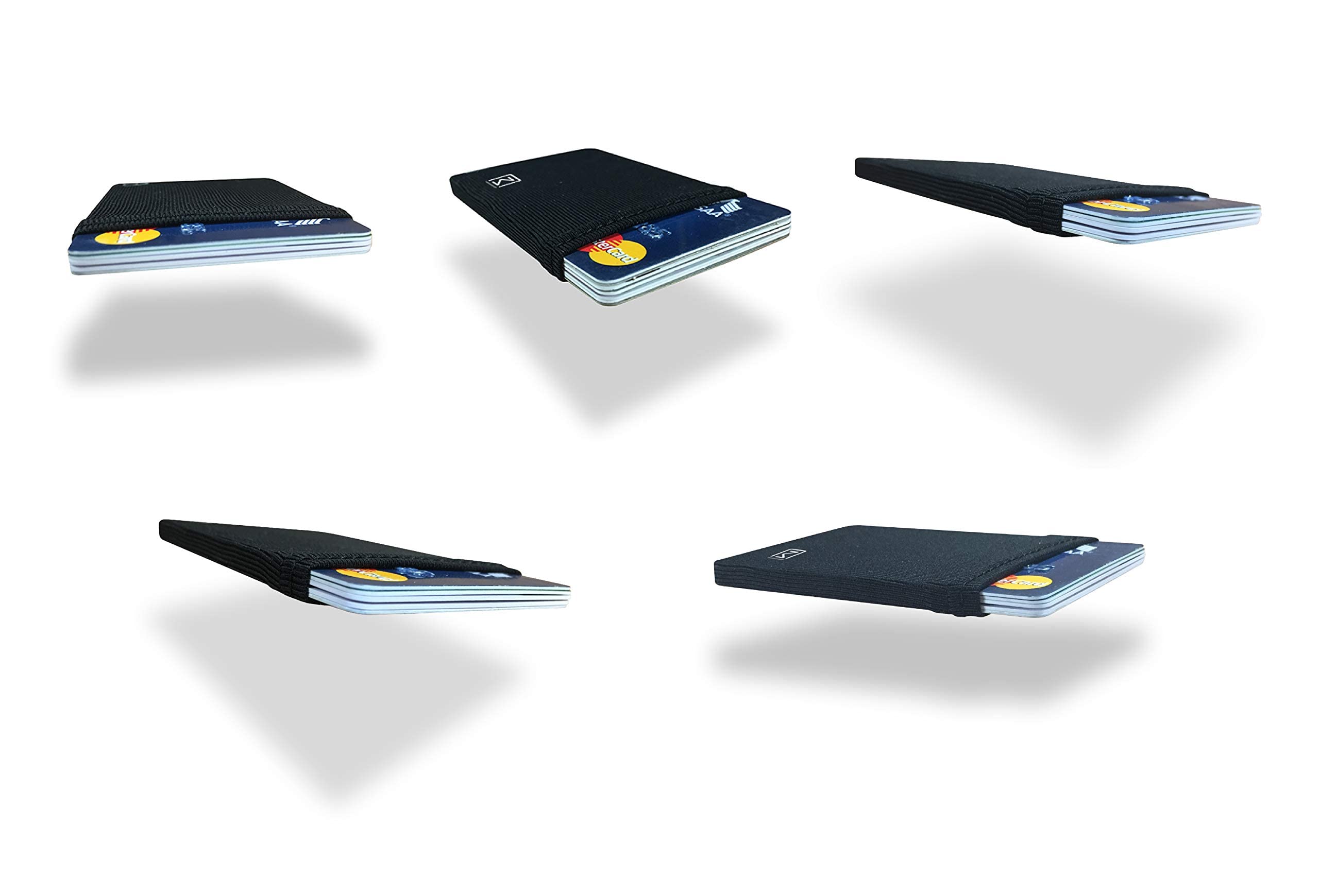 Elastic Minimal Card Holder - Ultra Thin Minimalist Wallet for Men & Women, Slim Credit Card & Business Card Holder, Perfect for Everyday Carry and Travel