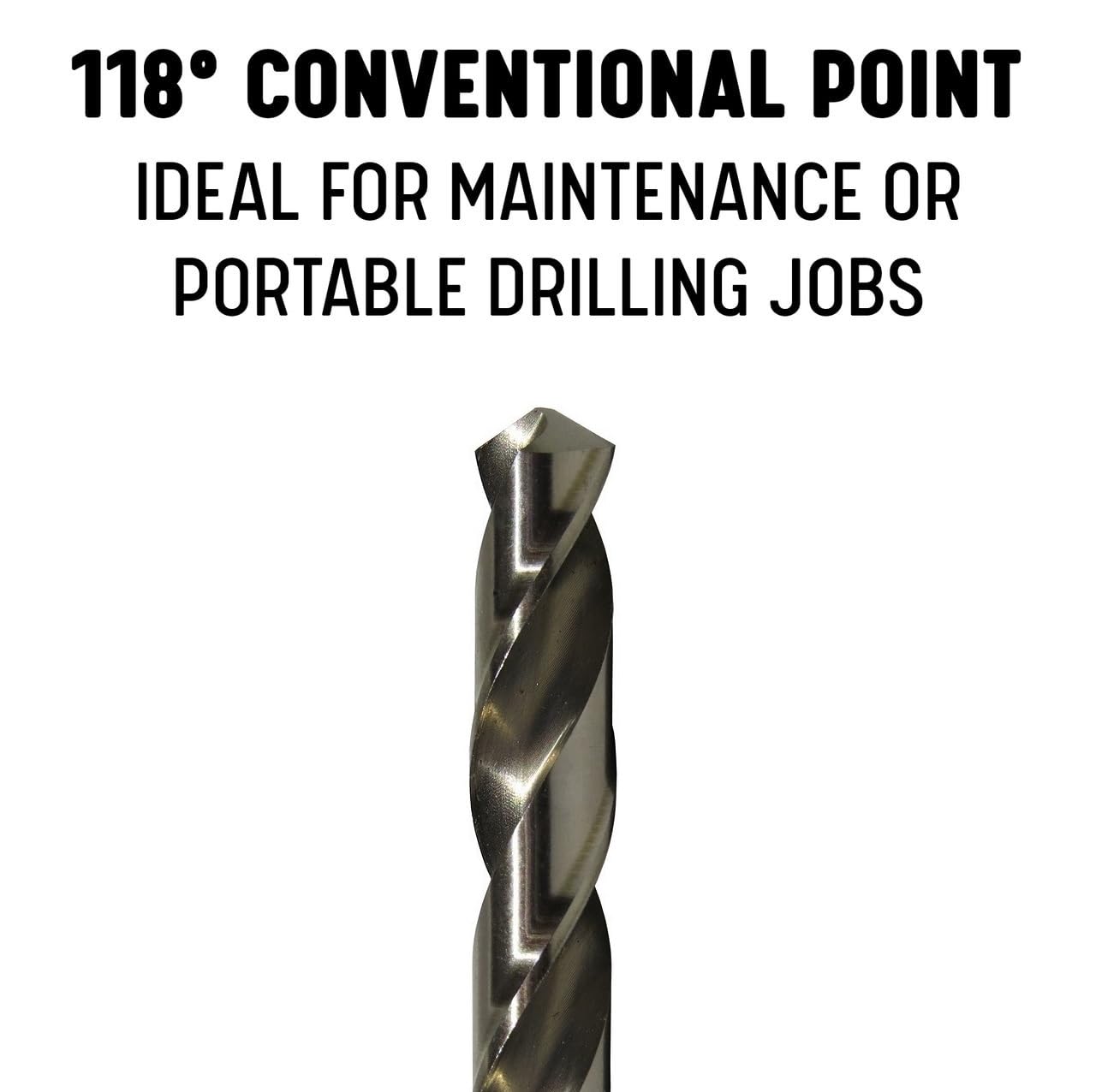 High Speed Steel Drill Bit Set - 12 Pack for Metal & Woodworking