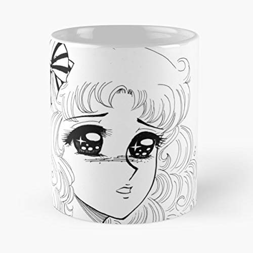 Black and White Manga Anime Coffee Mug - 11oz Ceramic Cup with Candy Design, Perfect Gift for Dad, Father's Day, Anime Lovers | Ideal for Home, Office & Coffee Breaks
