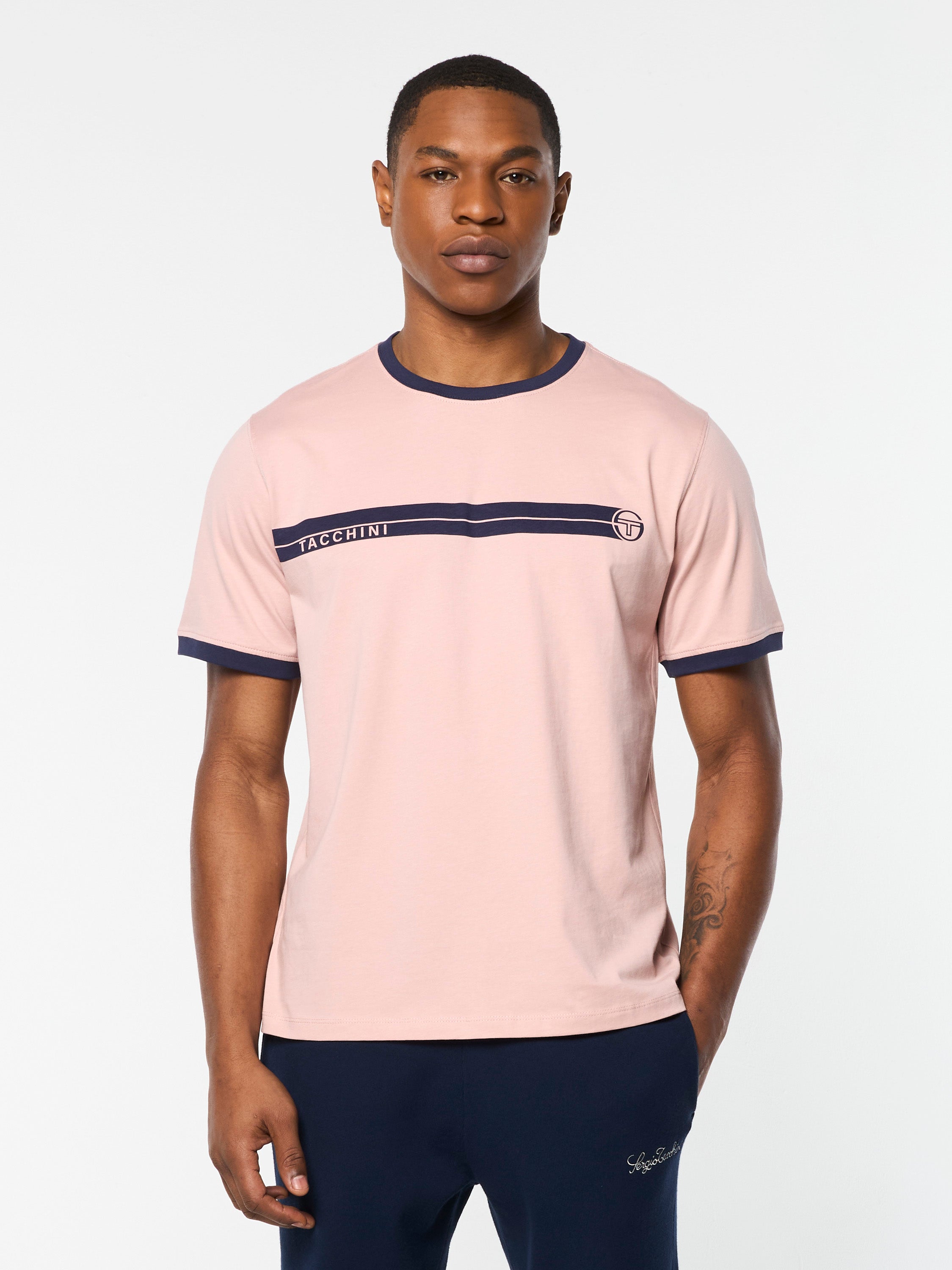 Leo T-Shirt for Men - Soft Pale Mauve Cotton Tee | Casual Wear, Street Style & Everyday Comfort