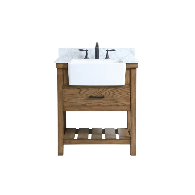 30-Inch Green Wood Bathroom Vanity with Backsplash - Elegant Single Sink Vanity for Modern Bathroom Decor | Perfect for Small Spaces & Guest Bathrooms