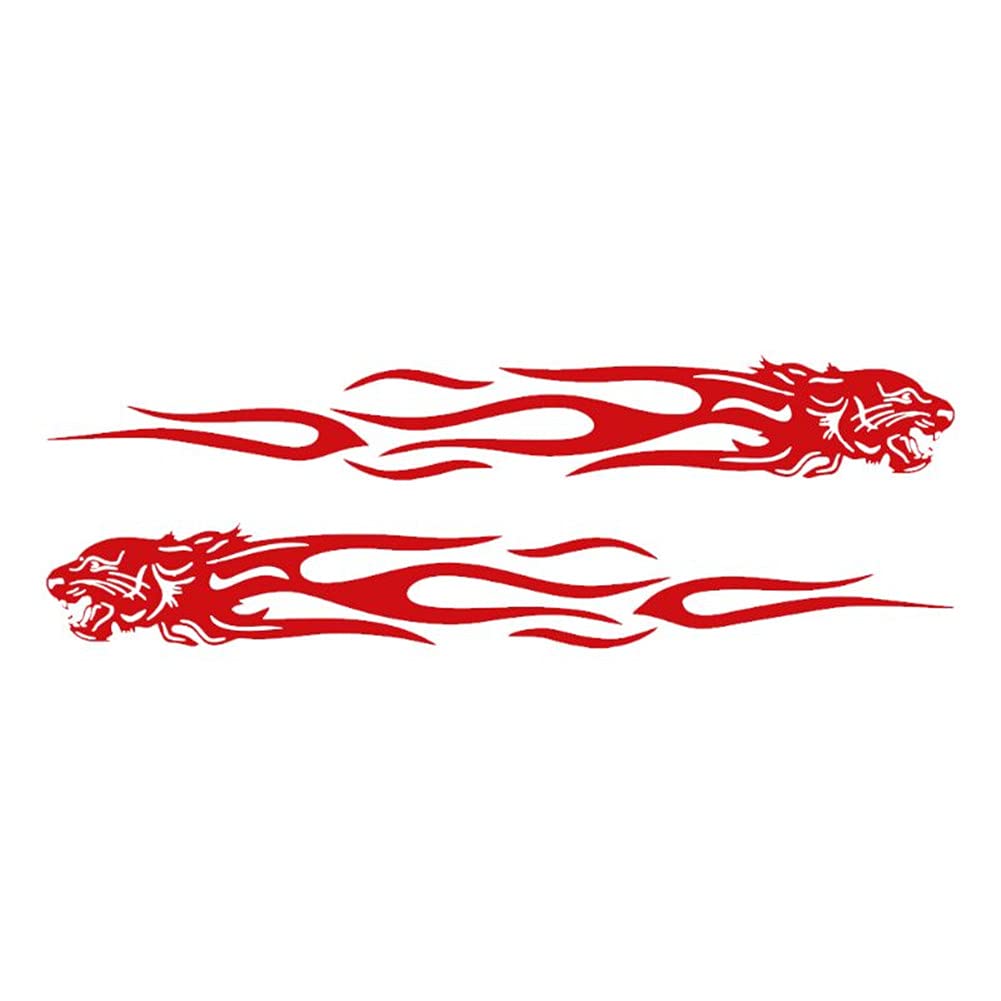Tiger Flame Car Stickers - Waterproof Decals for Cars & Motorcycles