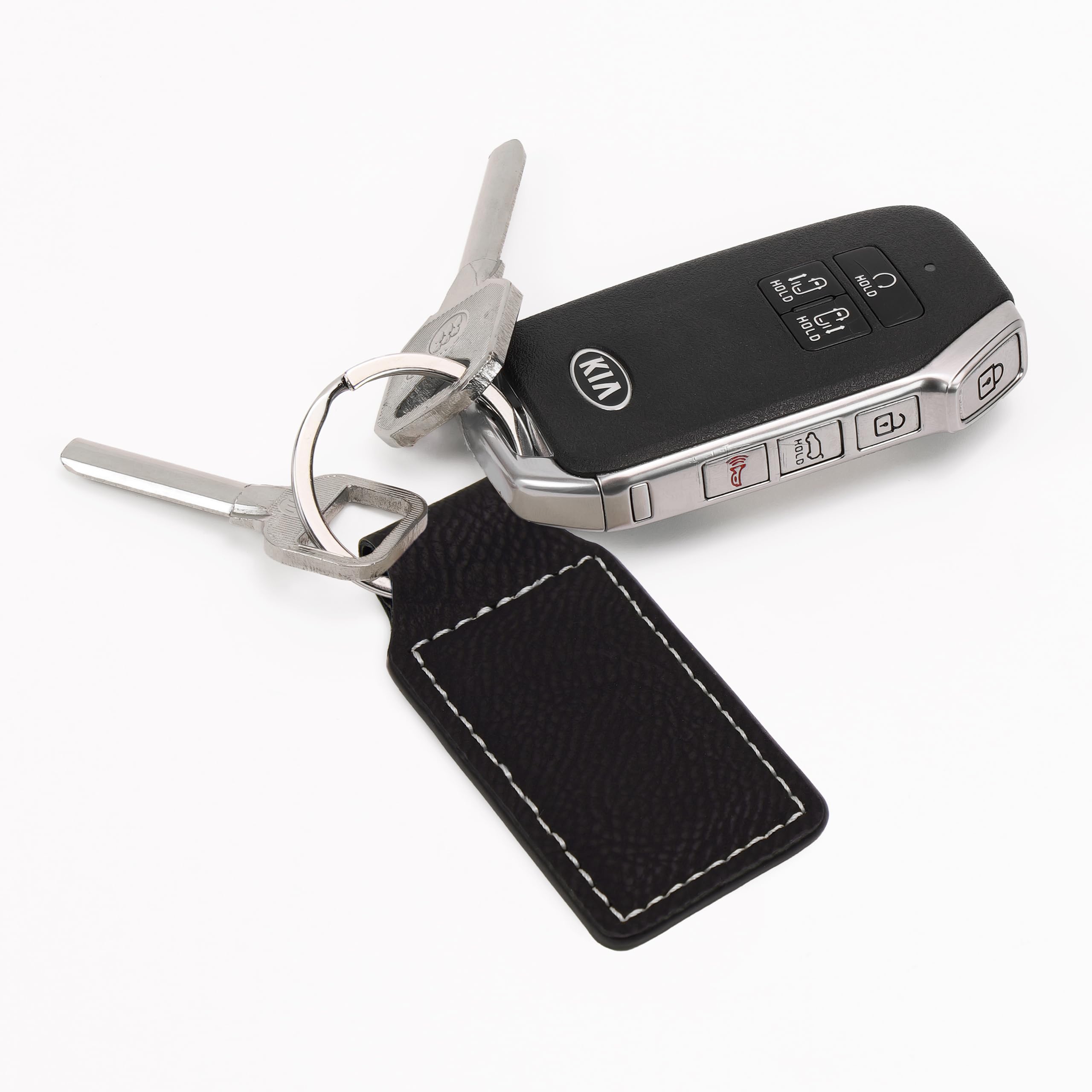 LaserGram Custom Engraved Rectangle Keychain - Karate Man Design - Perfect for Martial Arts Enthusiasts & Gift Giving