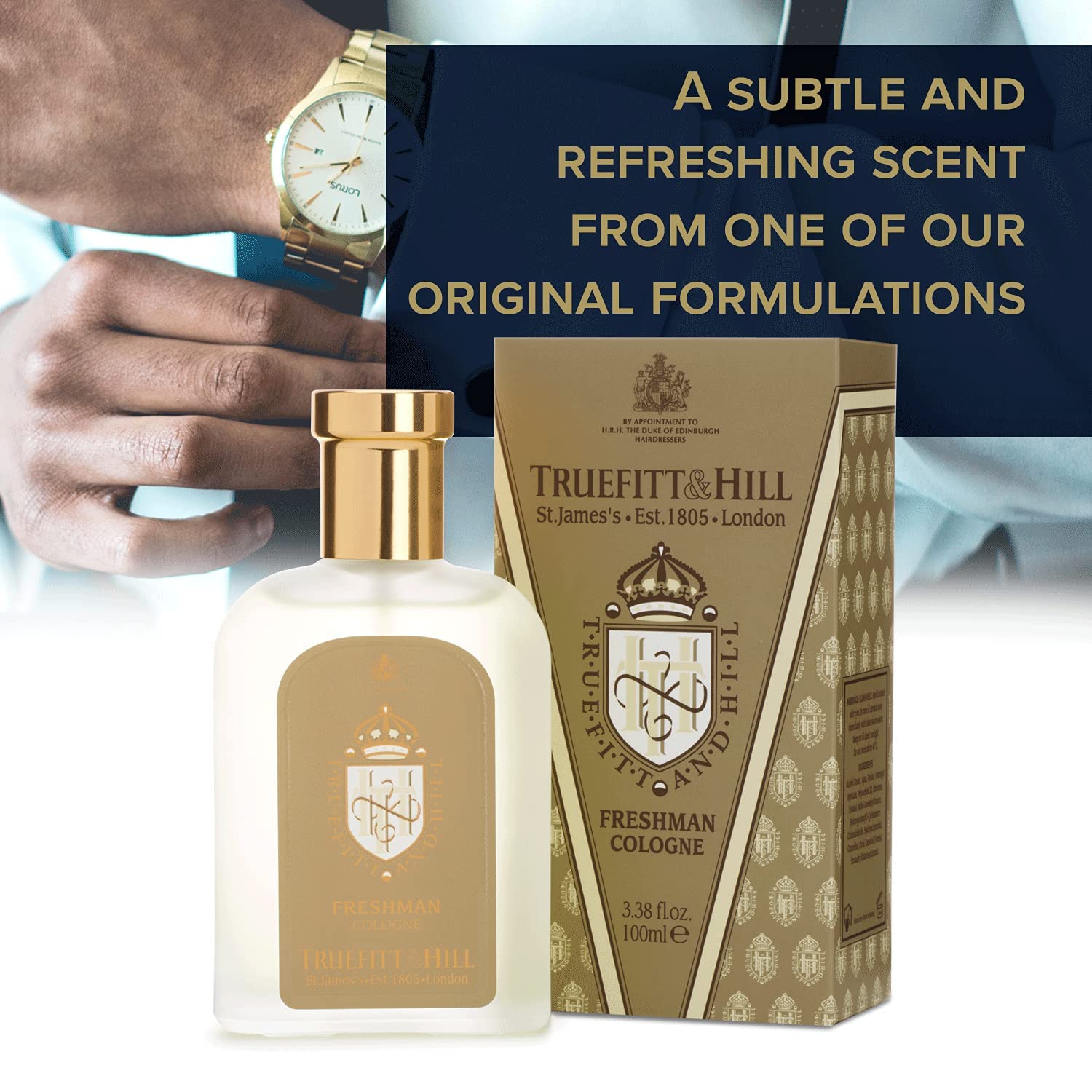 Truefitt & Hill Cologne Sample Pack - 9 Premium Fragrances (1805, Apsley, Sandalwood, Trafalgar, Grafton, Freshman, Clubman, West Indian Limes, Spanish Leather) - 1.5ml Travel Size Vials for Men - Perfect for Gifts, Travel & Fragrance Testing
