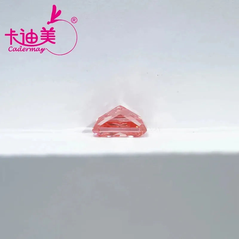 VVS1 Clarity CVD Lab Grown Diamond - Radiante Shape Fancy Vivid Pink Loose Gemstone with Certificate for Jewelry Making | Engagement Rings, Necklaces & Custom Jewelry Designs