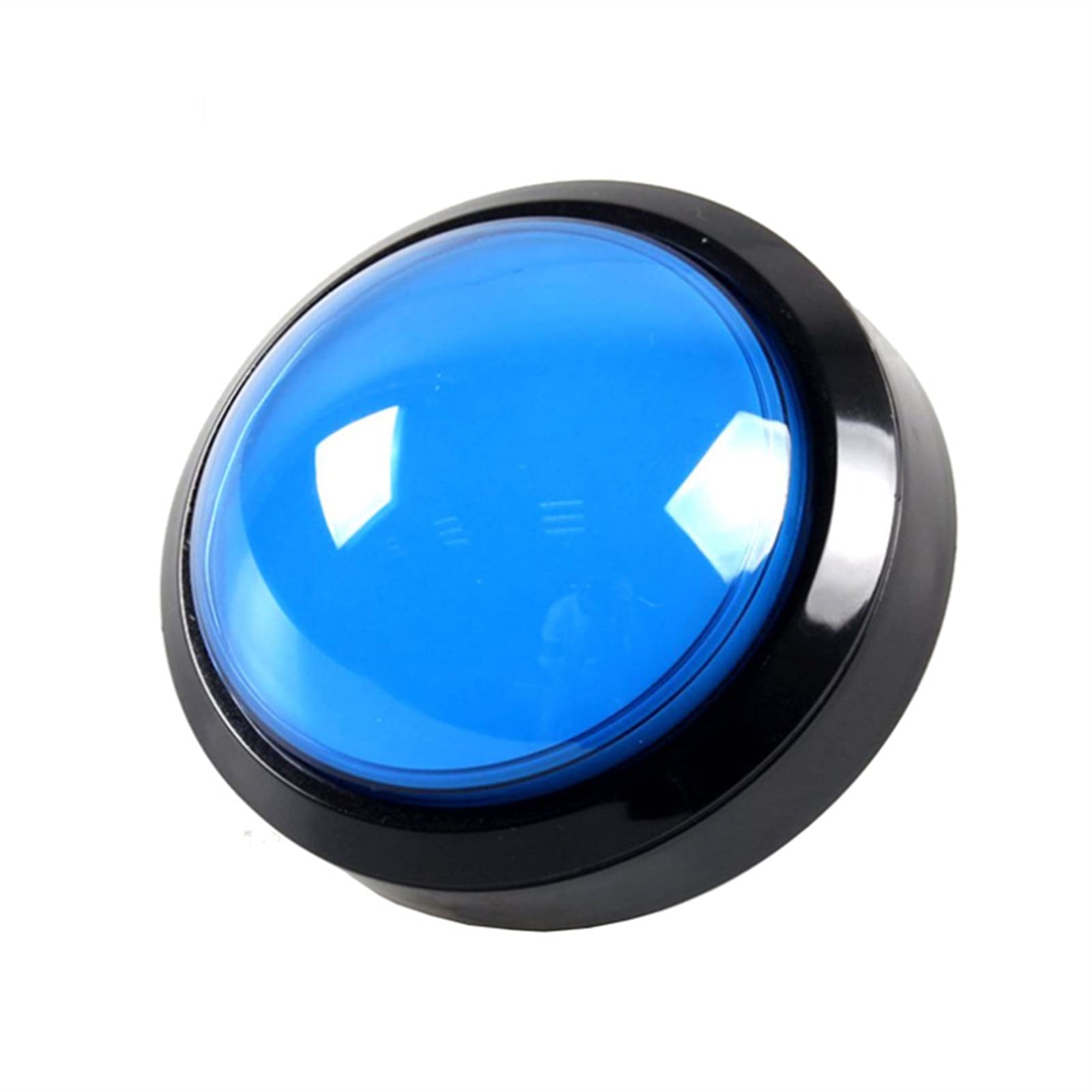 CZKE 60MM LED Arcade Push Button - 5 Color Options with Convex Design for Video Games & DIY Arcade Machines (Green) - Perfect for MAME Cabinets, Gaming Consoles & Retro Arcade Builds