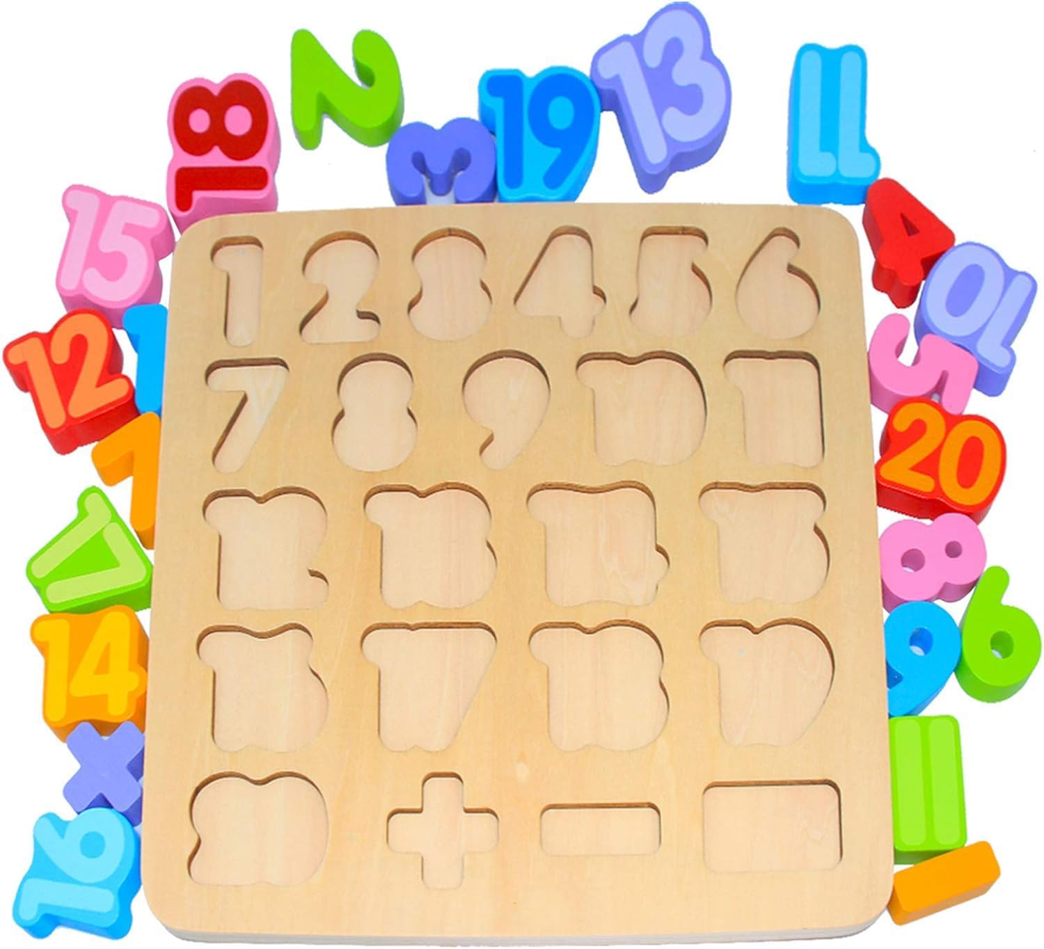 MATSON 3D Wooden Puzzles for Kids - Alphabet & Numbers Learning Toys, Preschool Educational Games for Toddlers Ages 3-5 - Perfect for Homeschooling, Classroom Activities & Early Childhood Development
