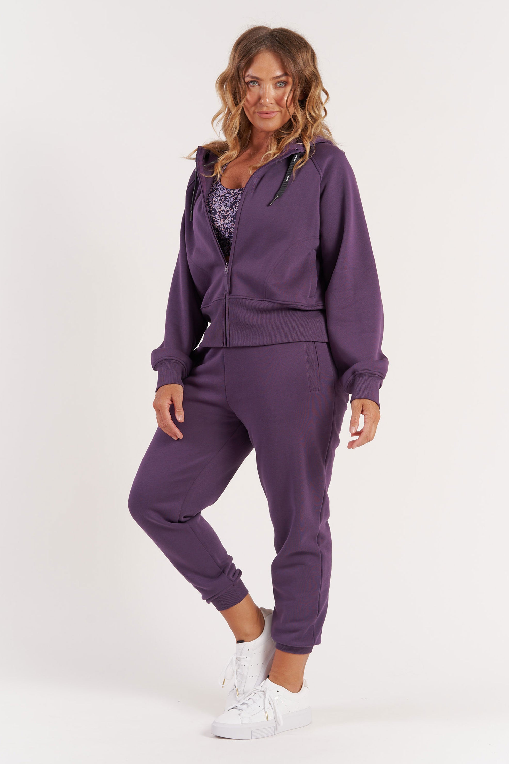 Off Duty Trackpants for Men & Women - Soft Comfortable Jogger Pants in Blackcurrant Color | Perfect for Lounge Wear, Gym, Running & Casual Outfits
