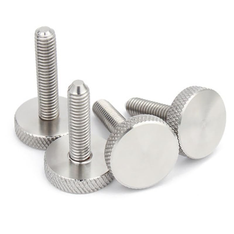 300Pcs Stainless Steel Flat Head Round Rotating Screws - Heavy Duty Hardware Reinforcement Accessories for Furniture, Cabinets & DIY Projects