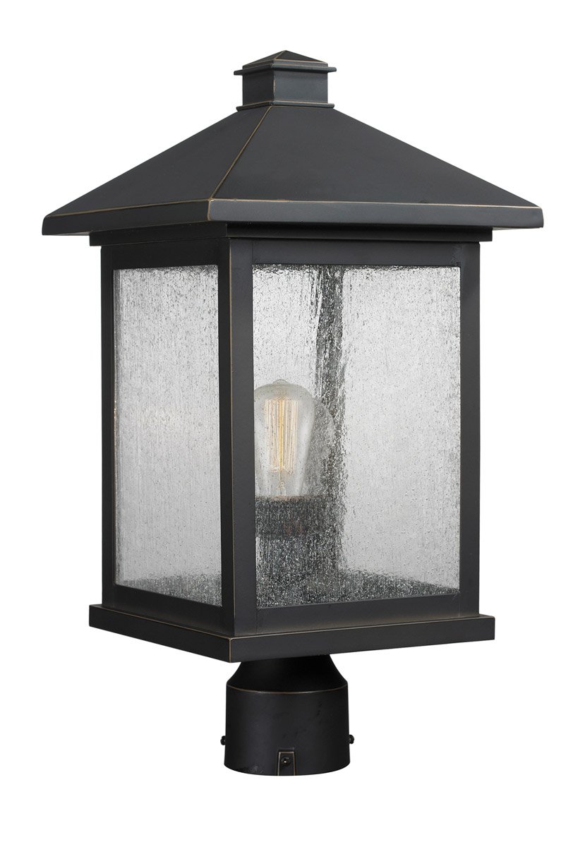 Outdoor Wall Light Fixture - Oil Rubbed Bronze Finish, Aluminum Construction, Medium Base Bulb (10 Inch, 100W) - Perfect for Porch, Patio, Garden & Exterior Home Lighting