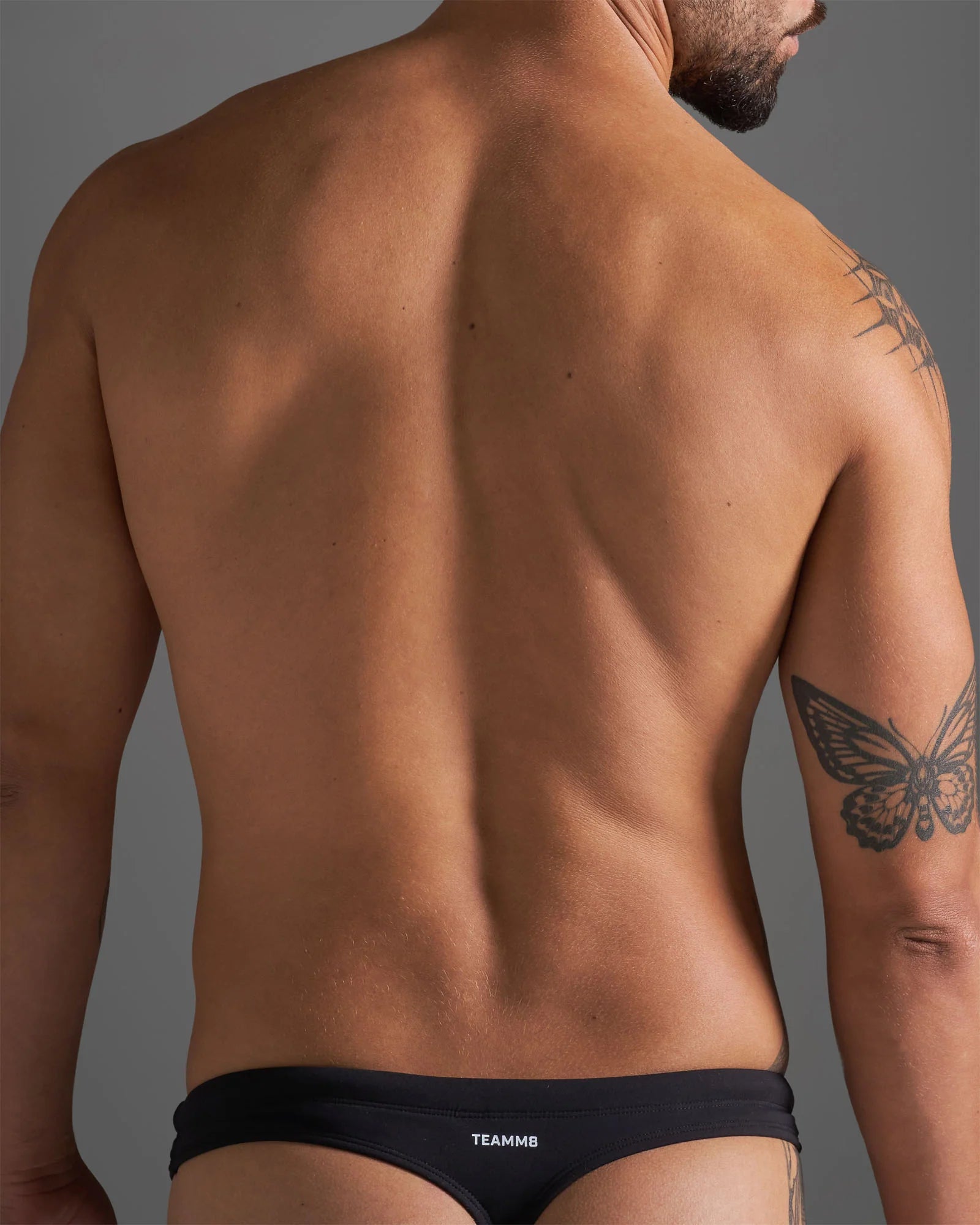 Teamm8 Standard Swim Thong Black - Comfortable & Stylish Men's Swimwear for Beach, Pool & Vacation | Quick-Dry & UV Protection