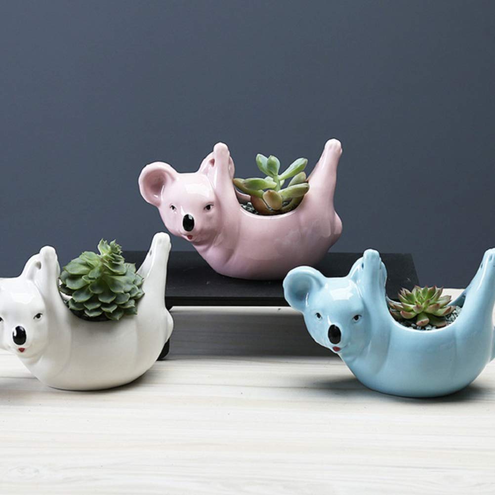 1pc Creative Ceramic Flower Pot for Succulents, Plants & Home Decor - Perfect for Indoor Gardening, Office Desk & Gift Ideas