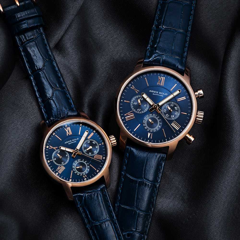 Aries Gold Urban Eternal G 103 RG BU - Stylish Rose Gold Watch for Men & Women - Perfect for Business, Casual & Formal Occasions