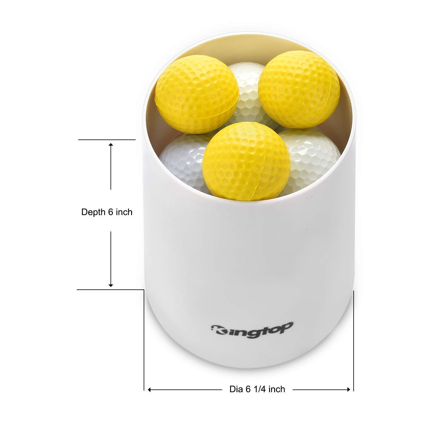 KINGTOP 4-Pack Mini Golf Flagsticks - 3 Feet Fiberglass Putting Green Flags with 6 Inch Hole Cup, Portable 2-Section Design for Backyard Practice, Training Aid & Gift Idea for Golf Enthusiasts (Orange) - Perfect for Home Putting Greens, Driving Ranges & Outdoor Golf Games