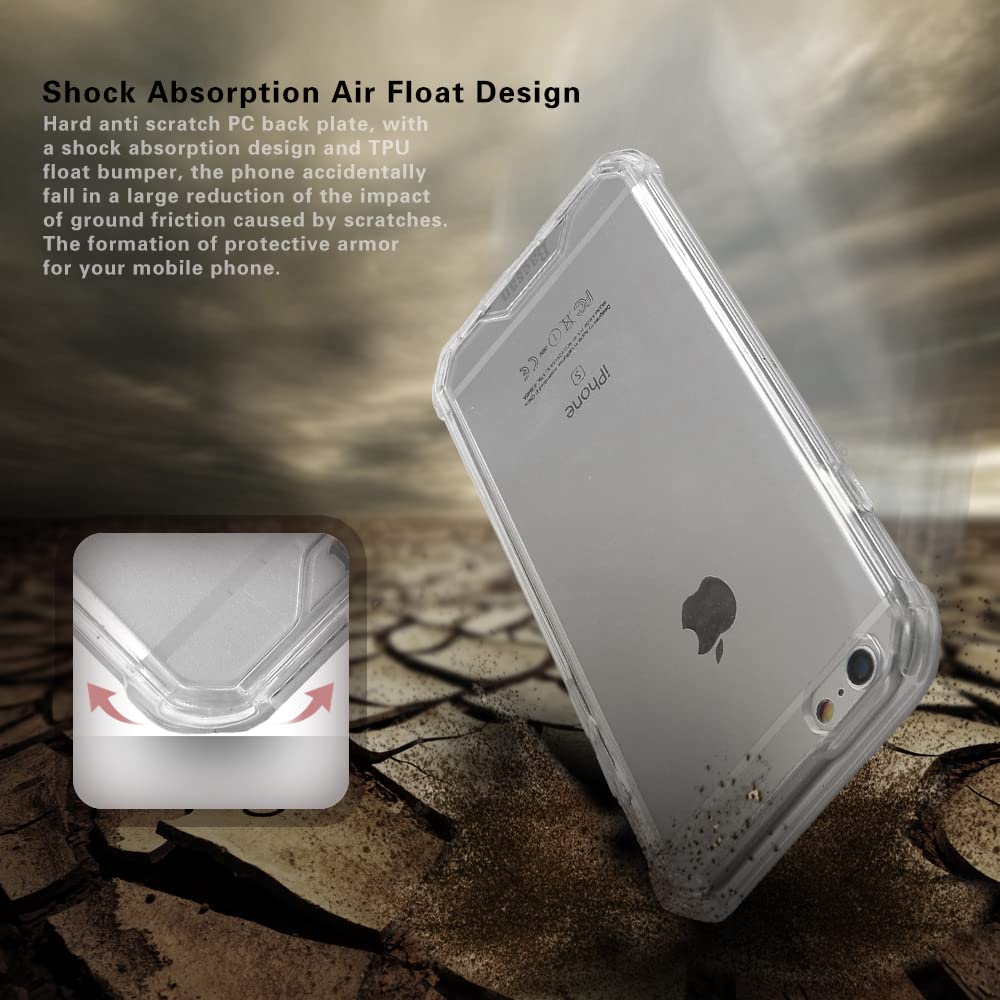 Slim Transparent TPU Phone Case with PC Hard Panel - For Everyday Protection