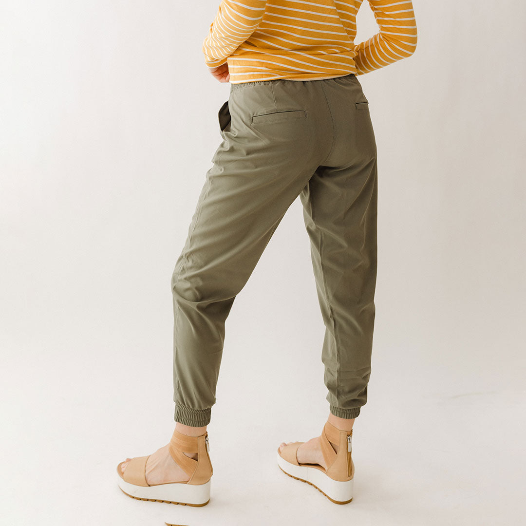 Destination Joggers for Men - Comfortable Olive Green Casual Pants for Running, Lounge & Travel | Perfect for Gym, Workout & Everyday Wear