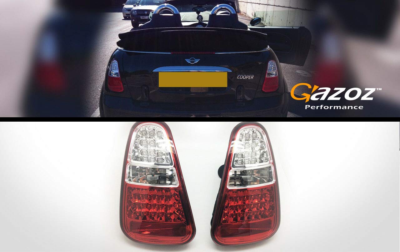 Smoke LED Tail Lights Rear Lamps with Reverse Light for 2004-2006 Mini Cooper R50 R52 R53 - Upgrade Your Car's Style & Safety for Night Driving