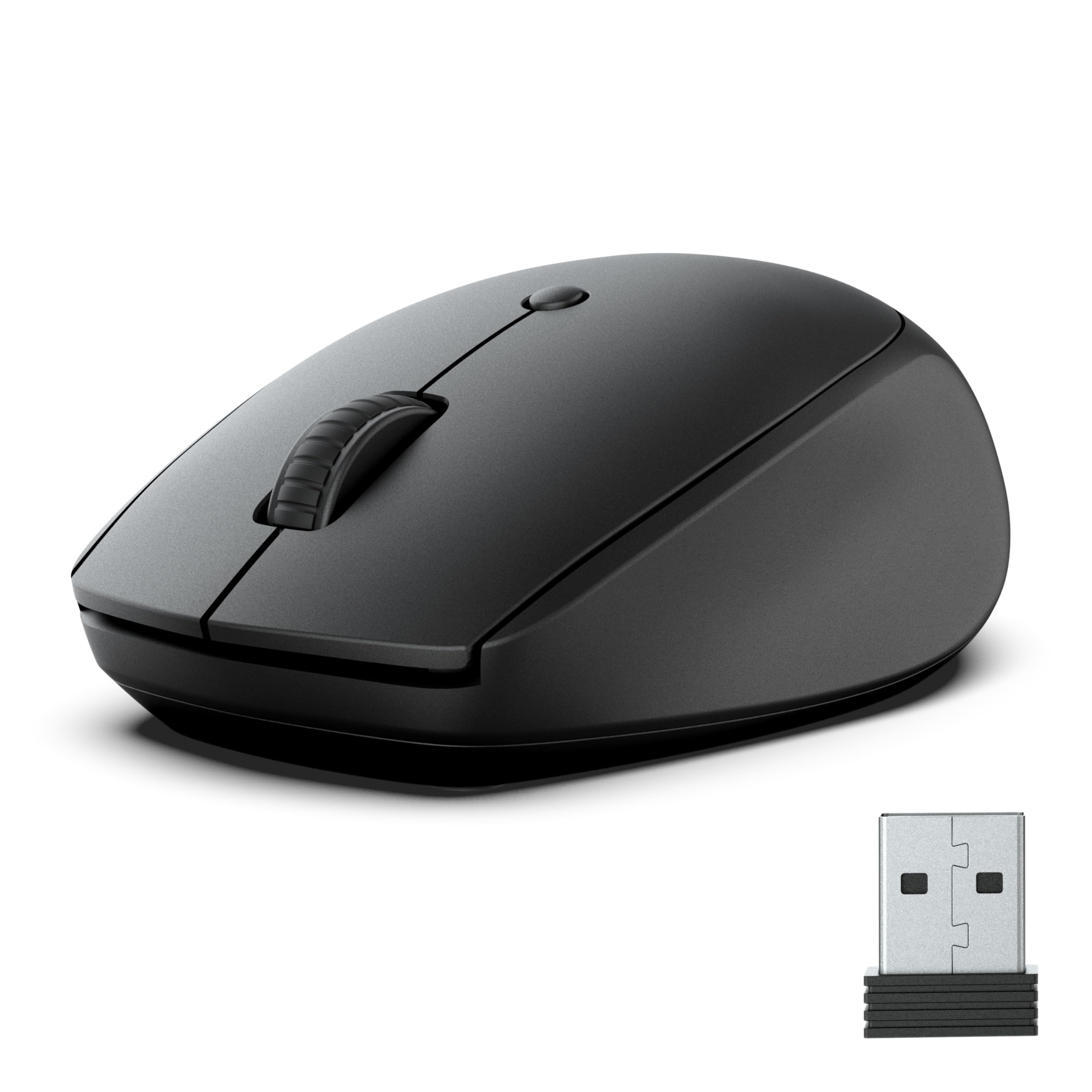 JLab GO Wireless Mouse - Bluetooth & USB Dongle, Multi-Device Toggle, Ultra-Compact & Lightweight Ergonomic Design with Adjustable DPI | Perfect for Laptop, Office, Travel & Remote Work