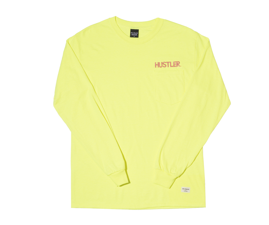 40S & SHORTIES X HUSTLER Long Sleeve T-Shirt for Men - Comfortable Cotton Crewneck Tee - Streetwear Fashion for Casual Wear, Gym & Everyday Outfits