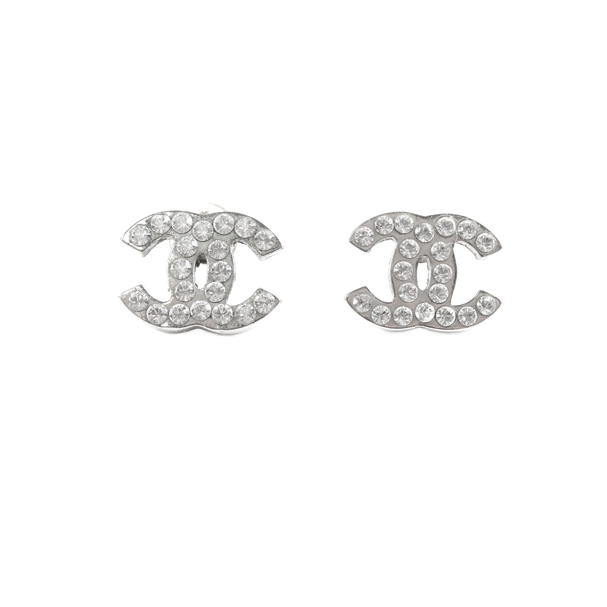 Chanel CC Logo Crystal Earrings for Women - Luxury Fashion Jewelry Gift for Party, Wedding & Special Occasions