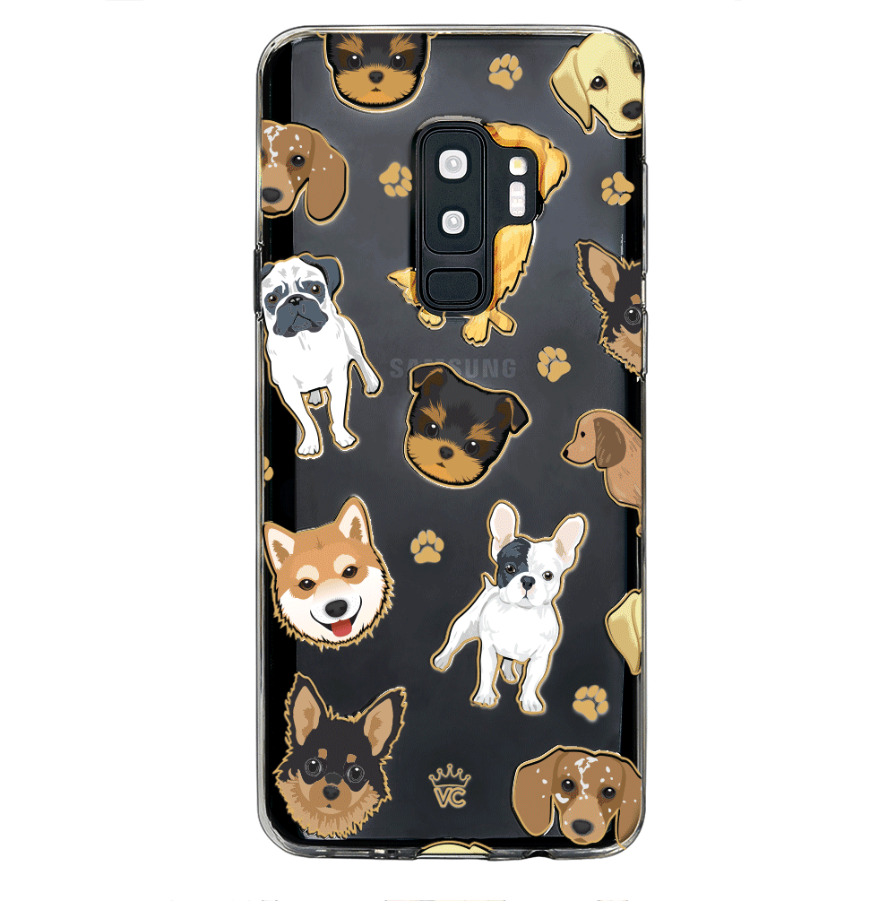 Durable Clear Samsung Galaxy Phone Case for Dogs - Scratch-Resistant Protective Cover for Pet Owners - Perfect for Outdoor Adventures and Daily Use