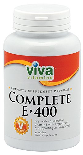 Viva Vitamins Complete E 400 (90 Tablets) - High Potency Vitamin E Supplement for Immune Support & Skin Health | Daily Wellness & Antioxidant Boost