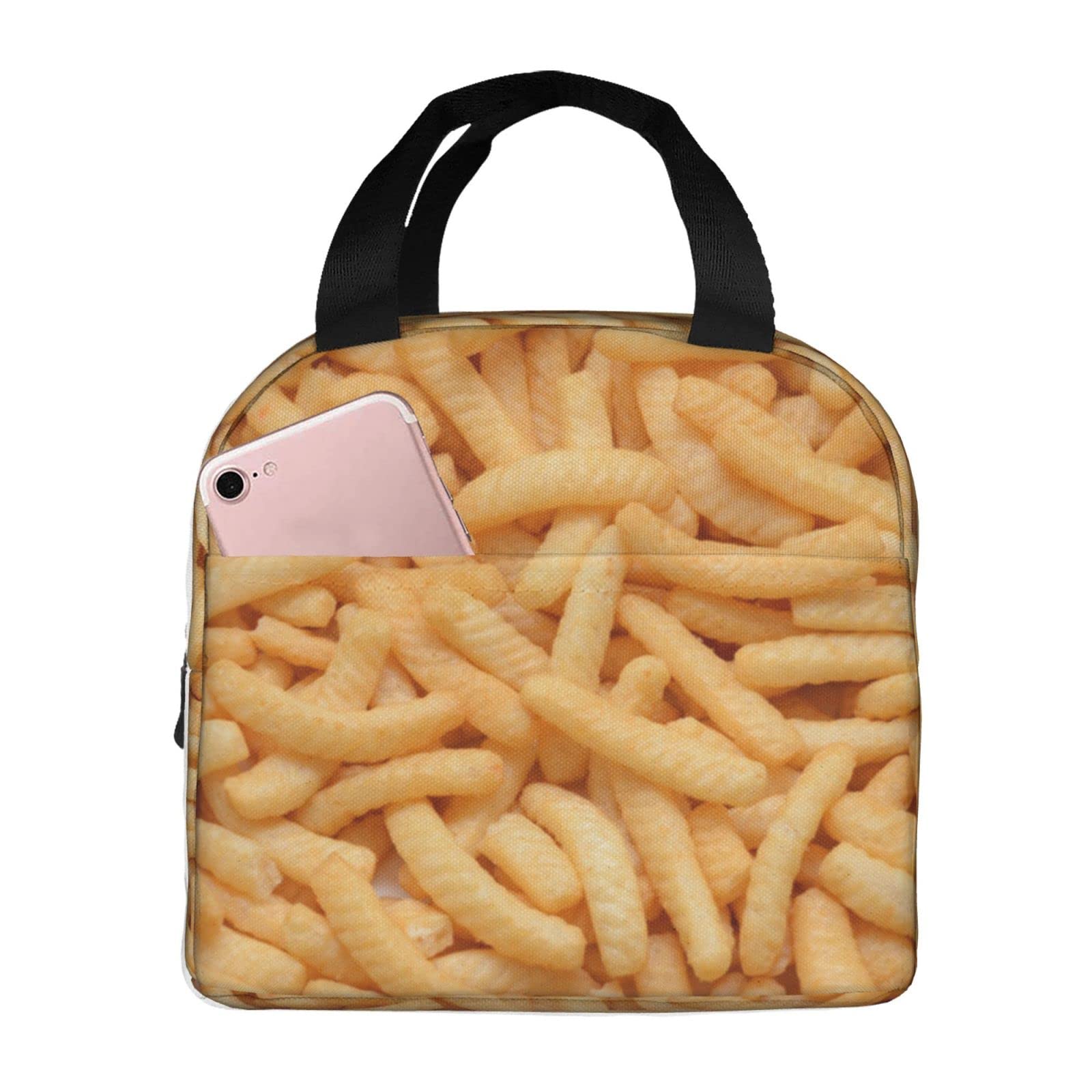 **Crunchy Prawn Crackers Snacks | Insulated Reusable Lunch Bag for Men & Women | Cooler Tote for Picnic, Hiking, Travel, Work, School & Office | BPA-Free & Leak-Proof**