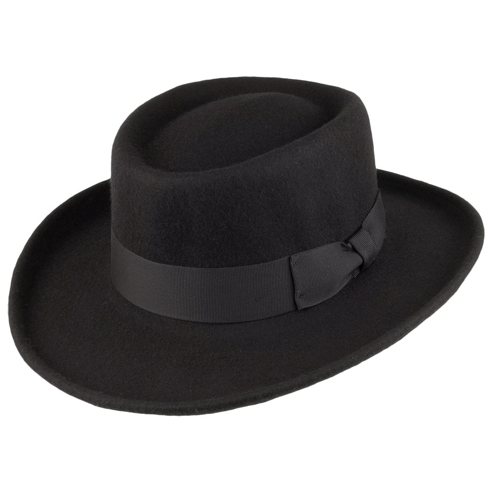 Wool Gambler Hat for Outdoor & Western Style